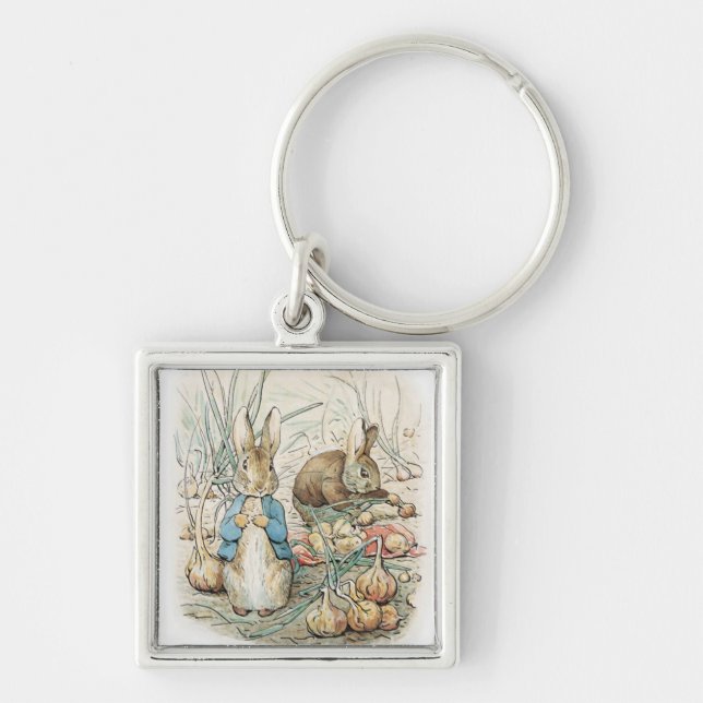 Beatrix Potter Peter Rabbit And Benjamin Bunny Key Ring (Front)