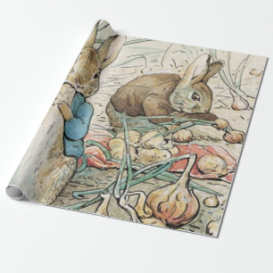 Beatrix Potter Peter Rabbit And Benjamin Bunny Wrapping Paper