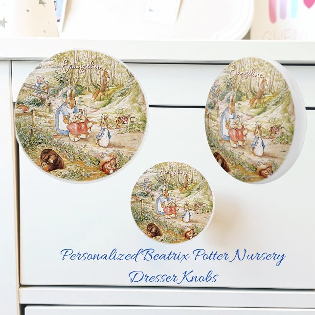 Beatrix Potter Peter the Rabbit and Friends Ceramic Knob (Creator Uploaded)