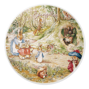 Beatrix Potter Peter the Rabbit and Friends Ceramic Knob