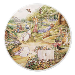 Beatrix Potter Peter the Rabbit and Friends Ceramic Knob