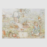 Beatrix Potter Peter the Rabbit Friends in Garden Tissue Paper<br><div class="desc">These favourite characters of Beatrix Potter stories are a favourite for little ones. This image features English garden greenery with many of Peter's friends and neighbours. Benjamin Bunny,  Jemima Puddle Duck,  Squirrel Nutkin,  and Tom Kitten and many others will make your gift truly special!</div>
