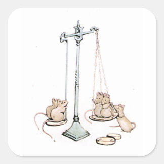 Beatrix Potter Square Sticker