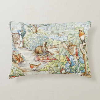Beatrix Potter Storybook Characters Garden Decorative Cushion
