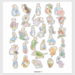 Beatrix Pottter Peter Rabbit and Friends<br><div class="desc">watercolor Beatrix Pottter Peter Rabbit and Friends Sticker. Matching items available.</div>