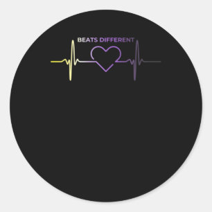 Beats Different4 Classic Round Sticker