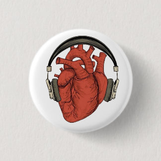 Beats of the Heart  3 Cm Round Badge