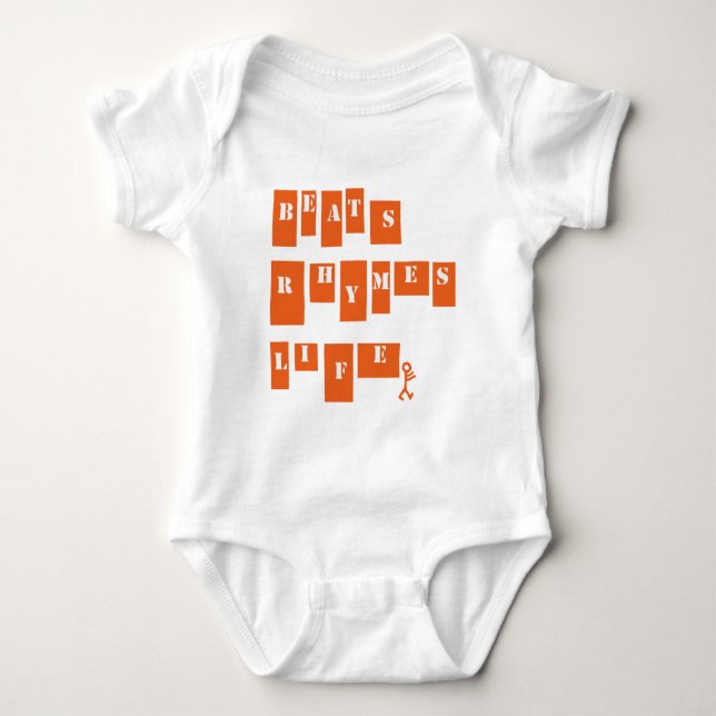 Beats Rhymes Life Baby Bodysuit (Front)