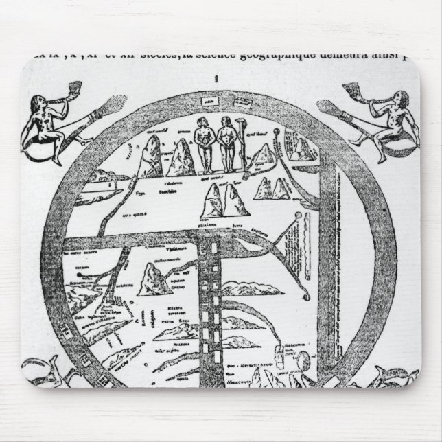 Beatus of Turin mappamundi Mouse Pad (Front)