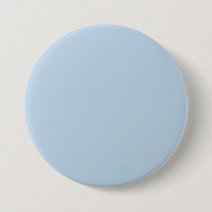 Beau blue  (solid colour)  7.5 cm round badge