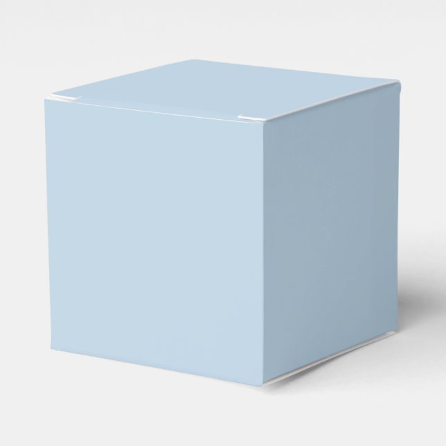 Beau blue  (solid colour)  favour box (Front Side)