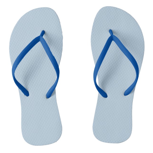Beau blue  (solid colour)  jandals (Footbed)