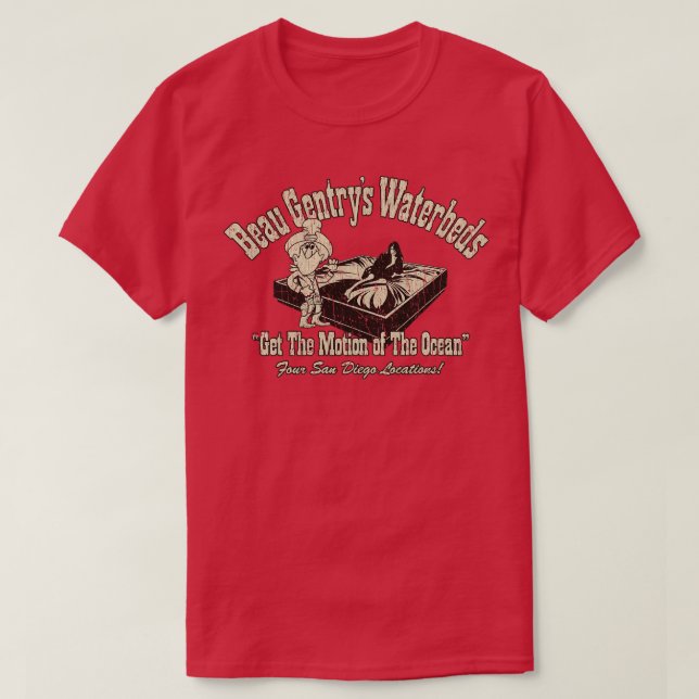 Beau Gentrys Waterbeds 1973 T-Shirt (Design Front)