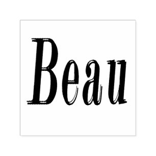Beau Name Logo, Self-inking Stamp