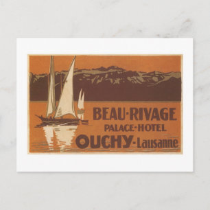 Beau Rivage Palace Hotel Ouchy Lausanne Postcard