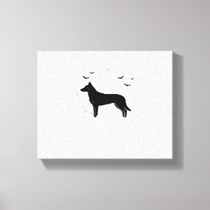 Beauceron Dog – Halloween Moon Silhouette Classic  Canvas Print