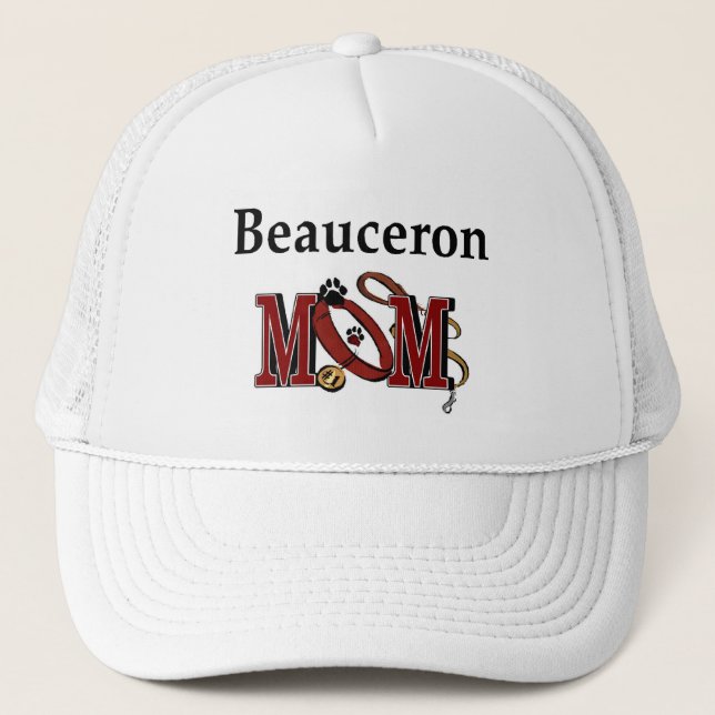 Beauceron Dog MOM Trucker Hat (Front)