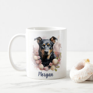 Beauceron - Easter Eggs & Cherry blossoms - Coffee Mug