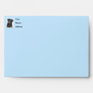 Beauceron Painting - Cute Original Dog Art Envelope