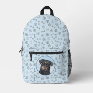Beauceron Painting - Cute Original Dog Art Printed Backpack