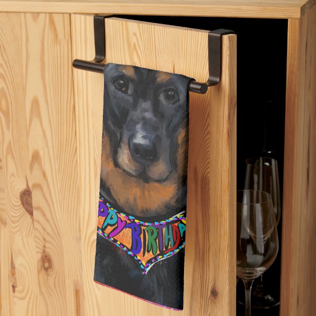 Beauceron                       tea towel (Thirds Fold)