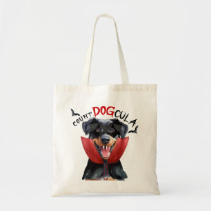 Beauceron Vampire Dog Trick or Treat Halloween Tote Bag