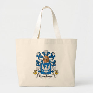 Beauchamp Family Crest Large Tote Bag