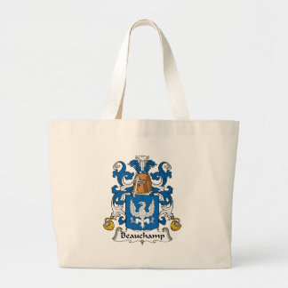 Beauchamp Family Crest Large Tote Bag