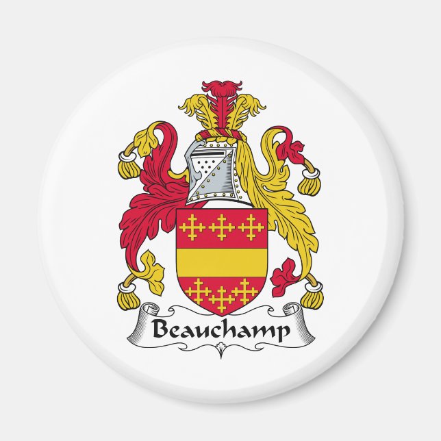 Beauchamp Family Crest Magnet (Front)