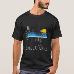 Beauduc Surfing Beach Surf Guy Girl T-Shirt