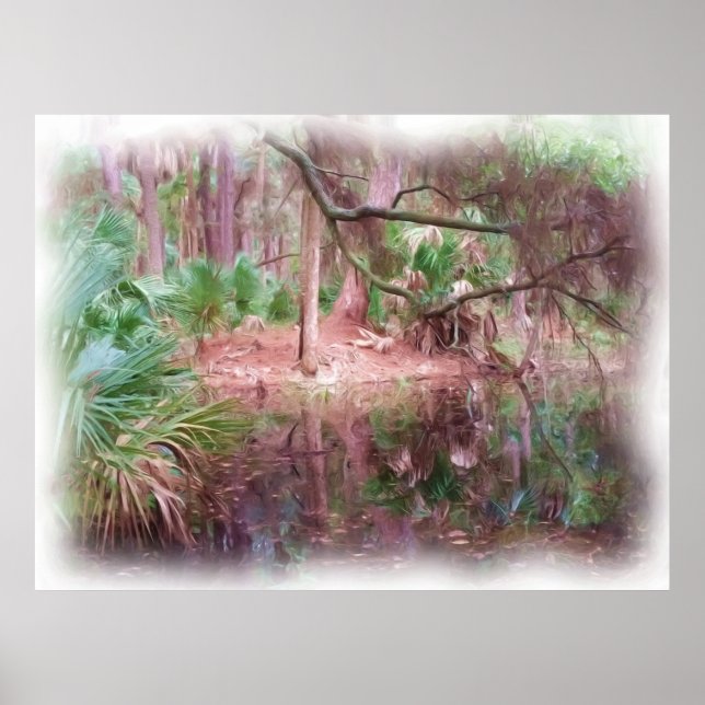 Beaufort By the Beach oil Painting Digital Art Poster (Front)