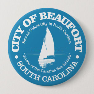 Beaufort SC (sailboat) 10 Cm Round Badge