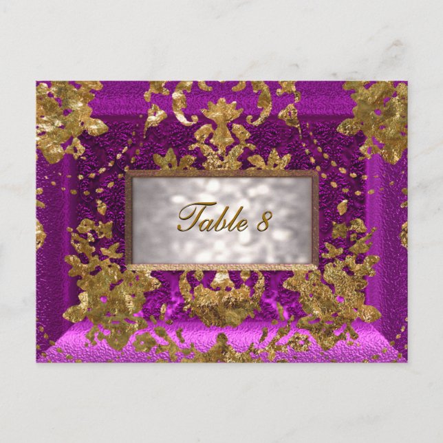 Beaumanoir Perier Victorian Table Number Card (Front)