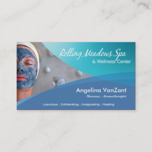 Beauté Salon Day Spa Massage Therapy Aromatherapy Business Card