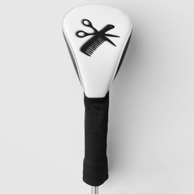 Beautician Barber Design Golf Head Cover (Front)