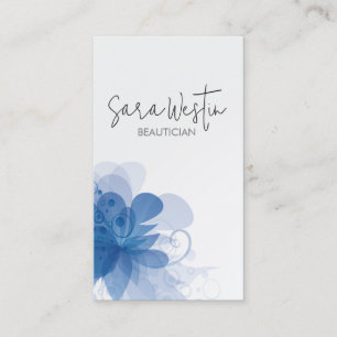 Beautician Beaty Consultant Monogram Business Card