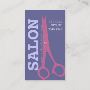 Beautician Beauty Salon  Elegance Modern Scissors Appointment Card