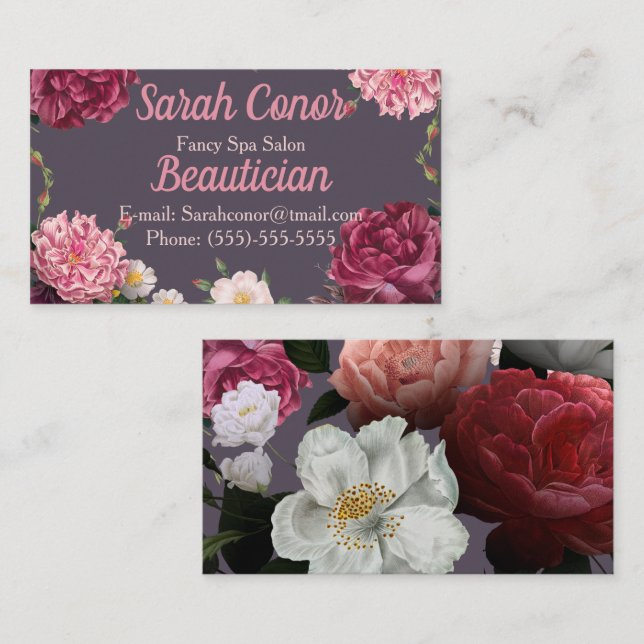 Beautician Business Card (Front/Back)