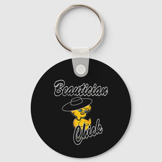 Beautician Chick #4 Key Ring (Front)