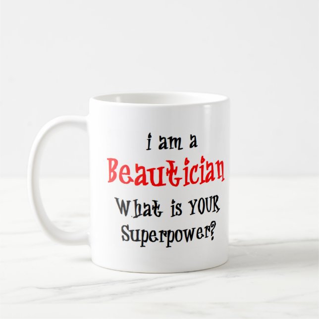 beautician coffee mug (Left)
