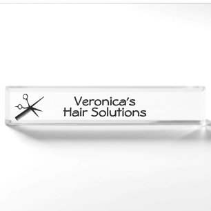 Beautician Design Business Salon Nameplate