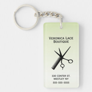 Beautician Design Light Green Key Ring