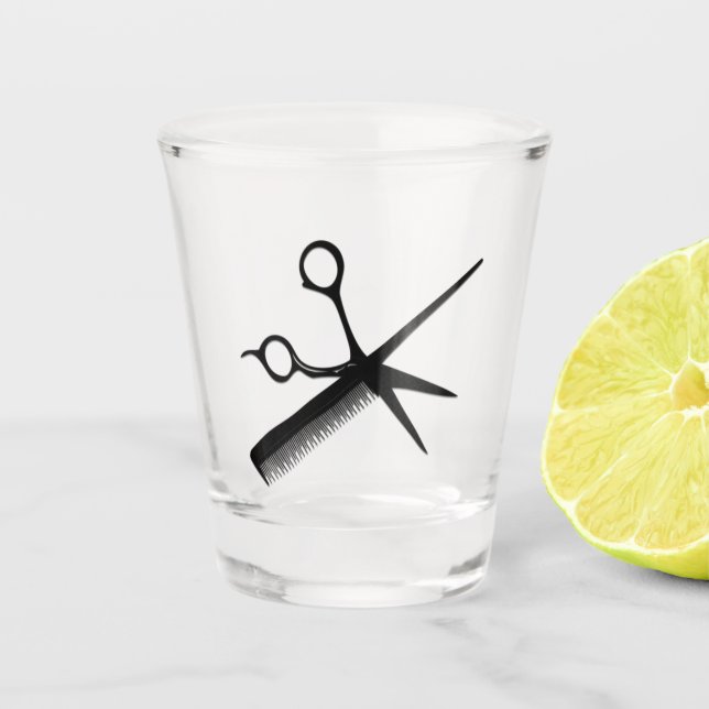 Beautician Design Shot Glass (Front)