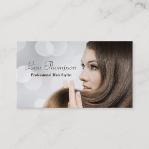 Beautician Hair Stylist Elegant Professional Salon Business Card
