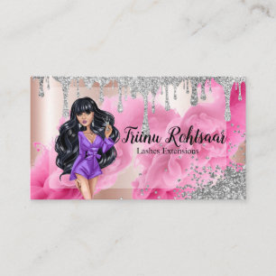 Beautician Makeup Lashes Brows Artist  Business Card