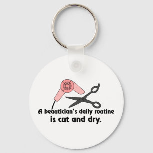 Beauticians Routine Key Ring