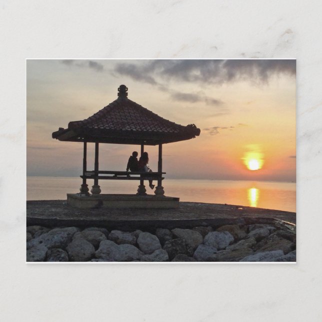 Beautidul sunrise in Bali Postcard (Front)