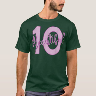 Beautiful 10th Birthday Apparel For Girl 10 Years T-Shirt