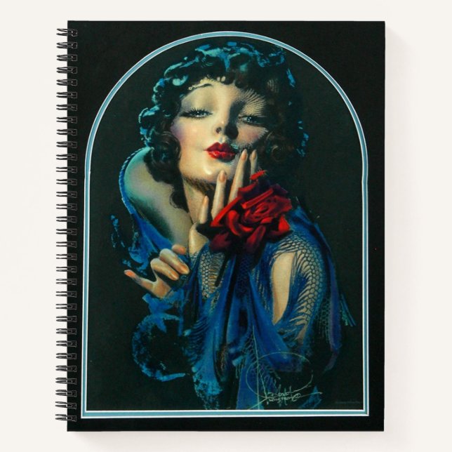 beautiful 1920s woman notebook (Front)