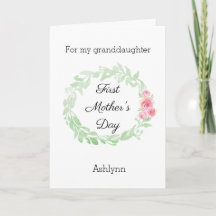 Beautiful 1st Mother's Day Granddaughter